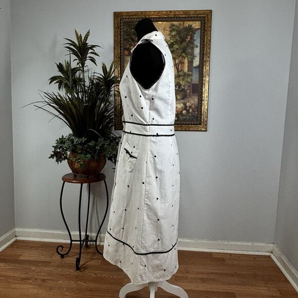 Niki Valentine Woman 10 Dress Open Front Collared Sleeveless Whimsigoth Fairy - Picture 5 of 10